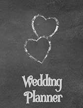 Wedding Planner: Chalk Board Design Notebook With Checklists, Budget Planner, Worksheets and More