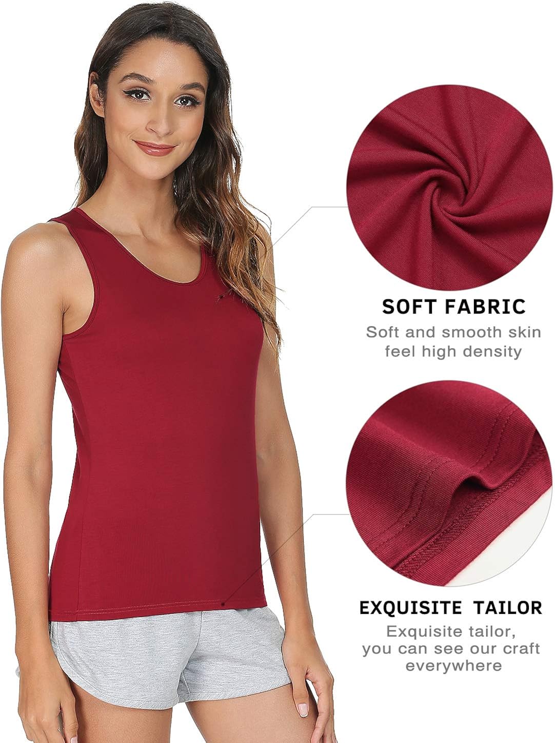 Vislivin Womens Supersoft Camisole Stretch Casual Tank Tops : Clothing, Shoes & Jewelry