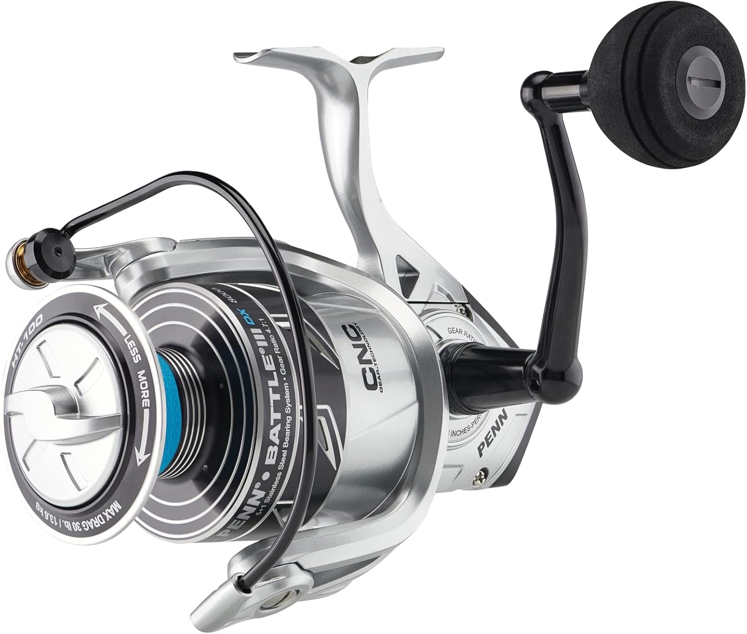 Penn Btliii8000dx Battle Iii Dx 8000 Spinning Fishing Reel Sports Outdoors