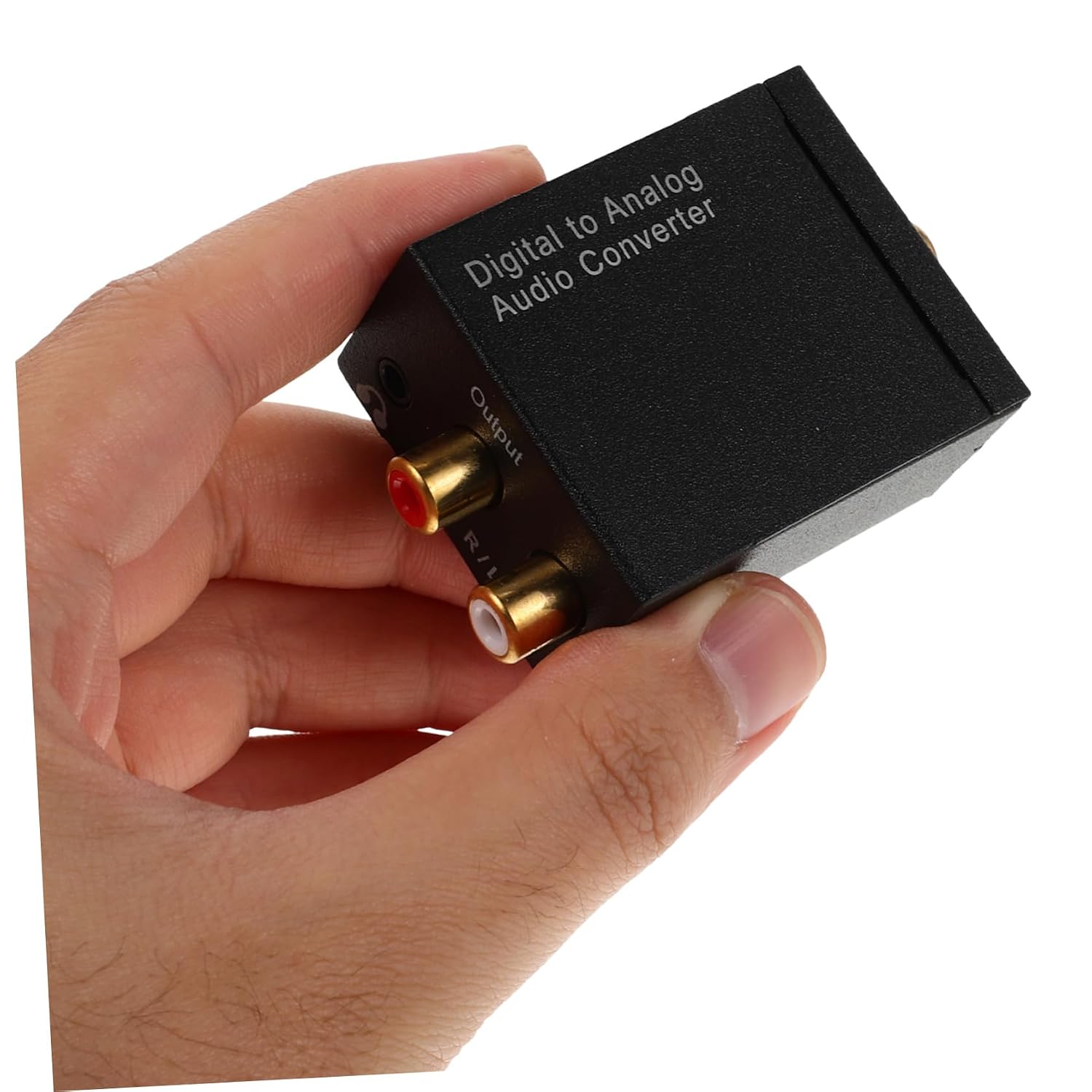 Compact Digital to Analog Audio Converter Jack Easy Installation Fiber Optic Adapter for Tv and Rv Plug Play Design