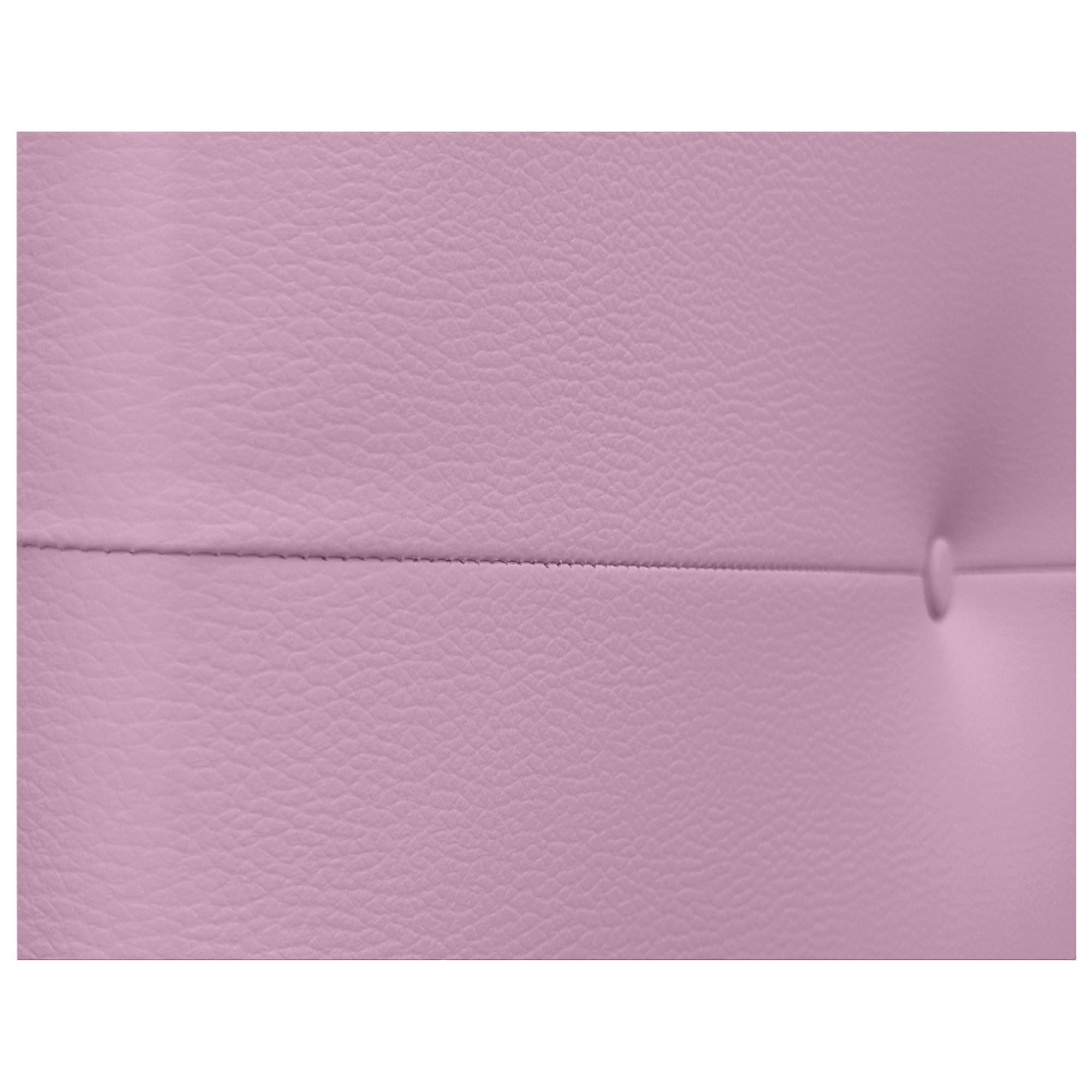 DHOME Testiera Imbottita Per Letto In Similpelle Rosa - Con Gambe In Legno - Larghezza 110 Cm (adatta A Letti 80/90/105)