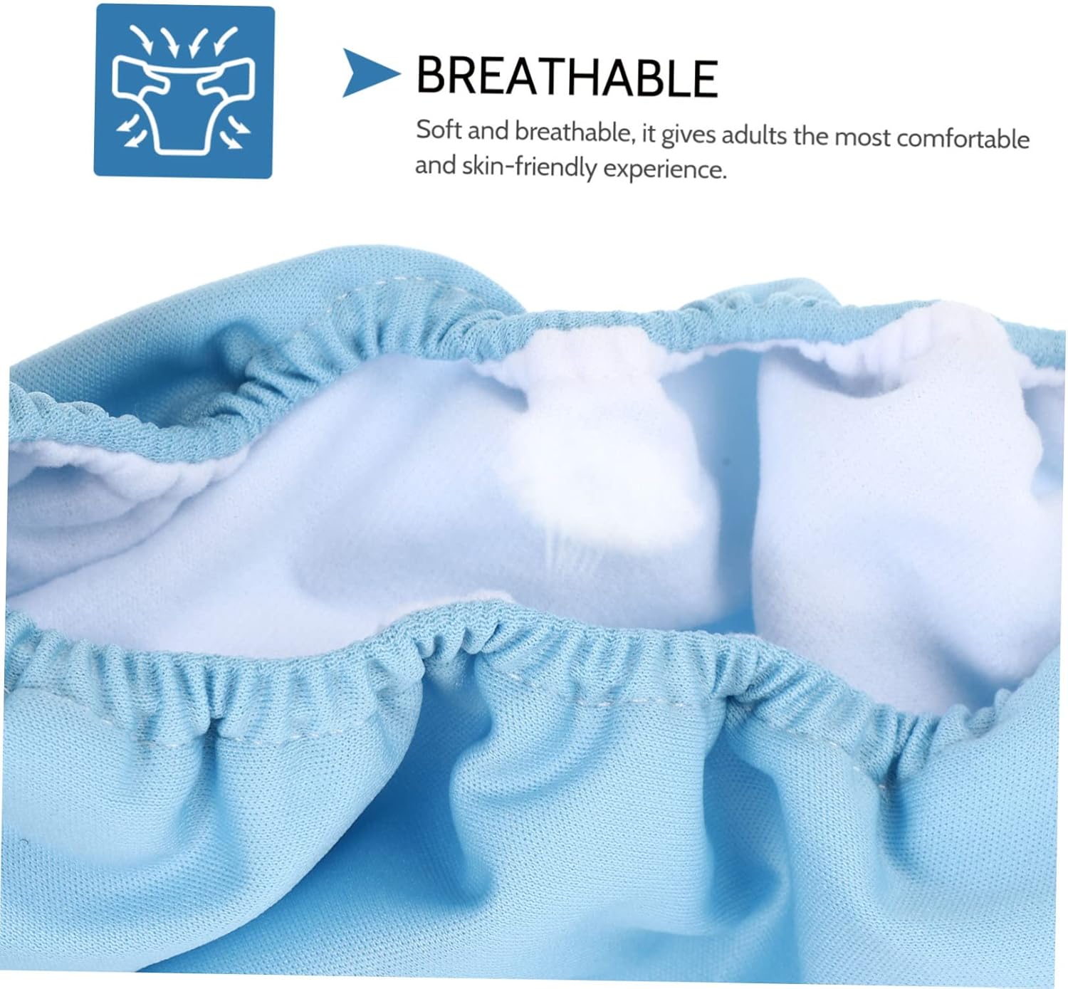 Adjustable Adults Cloth Diaper Unisex Washable Reusable Incontinence Protection for Elderly Comfortable Breathable Soft Padding Waist