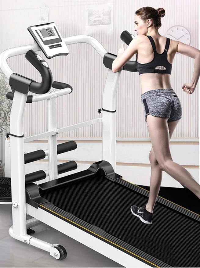 Caminadora Mecánica Plegable 3 en 1 con Pantalla LED y Monitor de Ritmo Cardíaco miniatura 8