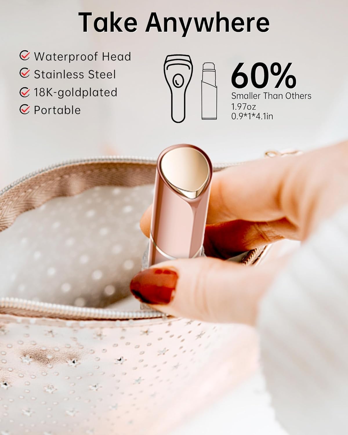 KEESON 2 in 1 Eyebrow Trimmer for Women, Facial Hair Remover, Rechargeable Hair Removal Devices, Face Razors Shaver with LED Light, Facial Hair Remover for Women Face, Womens Face Shaver Peach Fuzz