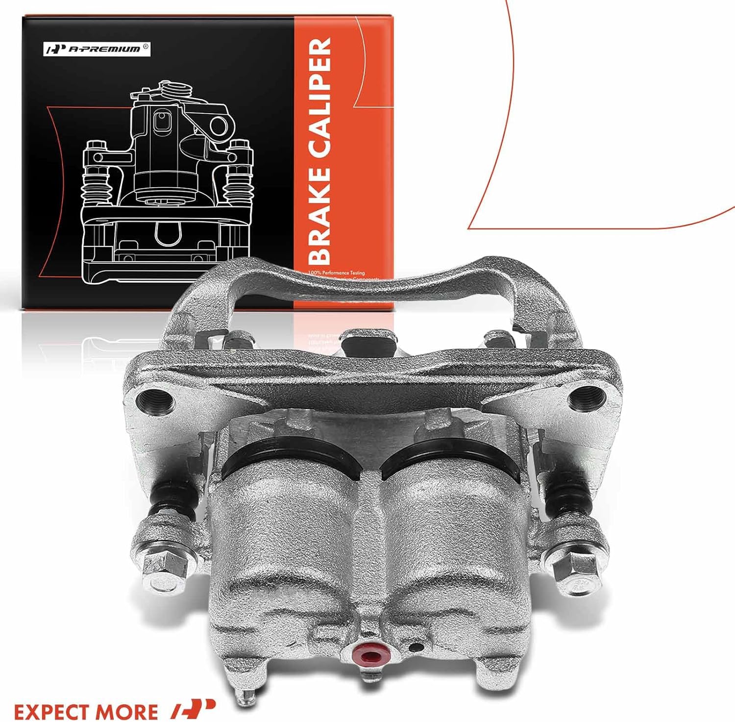 A-Premium Disc Brake Caliper Assembly with Bracket Compatible with Select Mazda Models - CX-7 2007 2008 2009 2010 2011 2012 - Front Right Passenger Side
