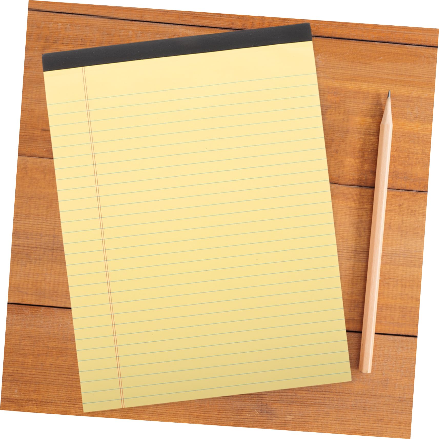 Lurrose Blocco Note A4 214x295mm Giallo 6 Pezzi Con Pagine Strappabili, Quaderno Per Appunti Di Lavoro e Scuola Con Sezione Organizzata Per Studenti e Professionisti