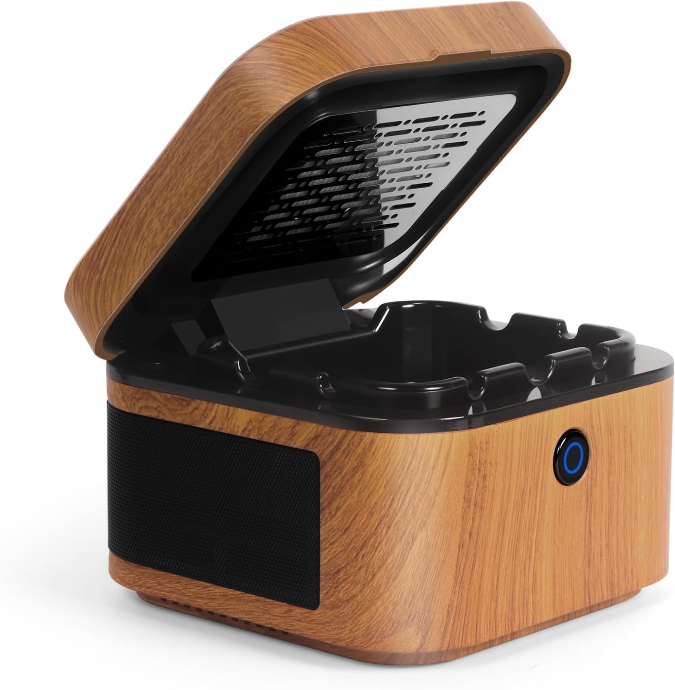Portable Smokeless Ashtray,Multifunctional HEPA Filter Ashtray for Cigarettes,Smoke Eaters for Home Office Car Outdoor-Brown