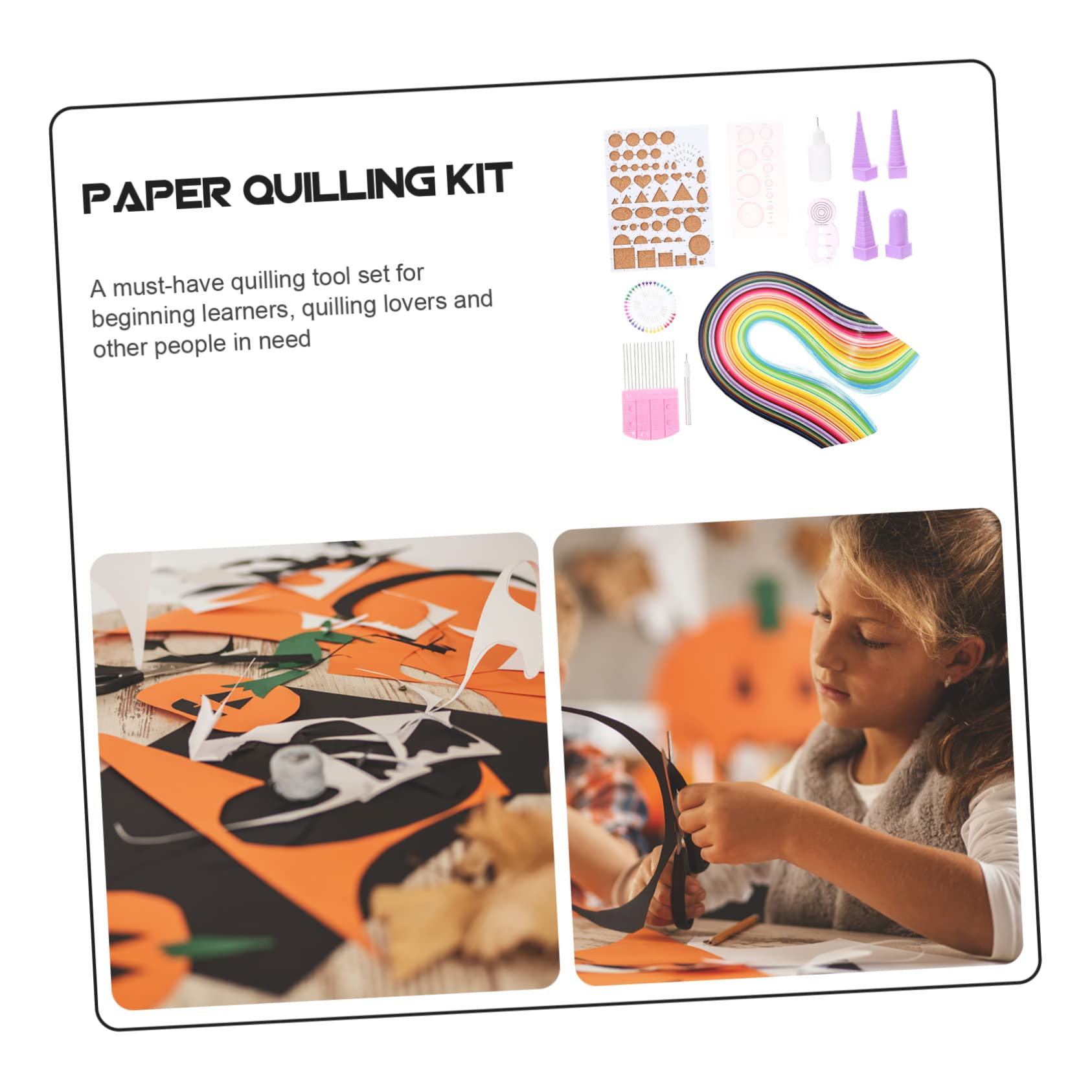 Kit De Quilling De Papel 50 Colores Herramientas Para Quilling Kit Manualidades Diy