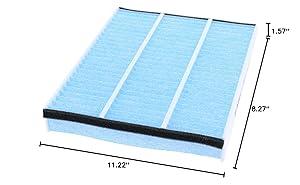 BOSCH 6043C HEPA Cabin Air Filter - Compatible with Select Ford C-Max, Escape, Focus, GT, Transit Connect; Lincoln MKC