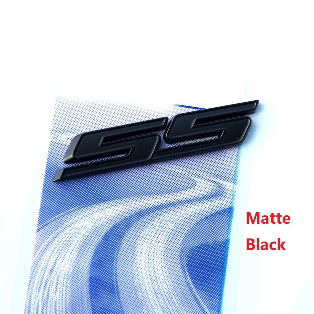 Buy 1pc OEM Black Ss Emblem 3D Badge Decal Compatible with Camaro Ss
