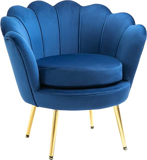 dark blue accent chair