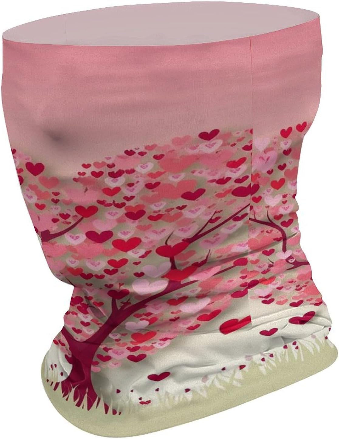 Heart Tree Winter Neck Gaiter Windproof Face Cover Scarf Stylish Warmer Bandana Cloth Soft Face Mask for Men Women Sun Cooling Scarf for Skiing Hiking Cycling