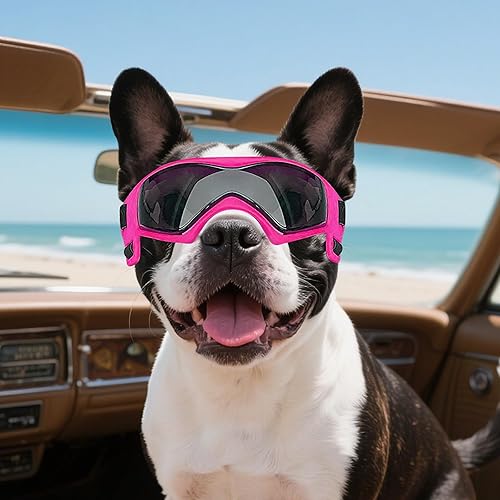 Miniatura 9 de NAMSAN Gafas de sol para perro, medianas, antirreflejos, antirrayos UV, para perros pequeños a medianos, gafas de motocicleta, gafas protectoras