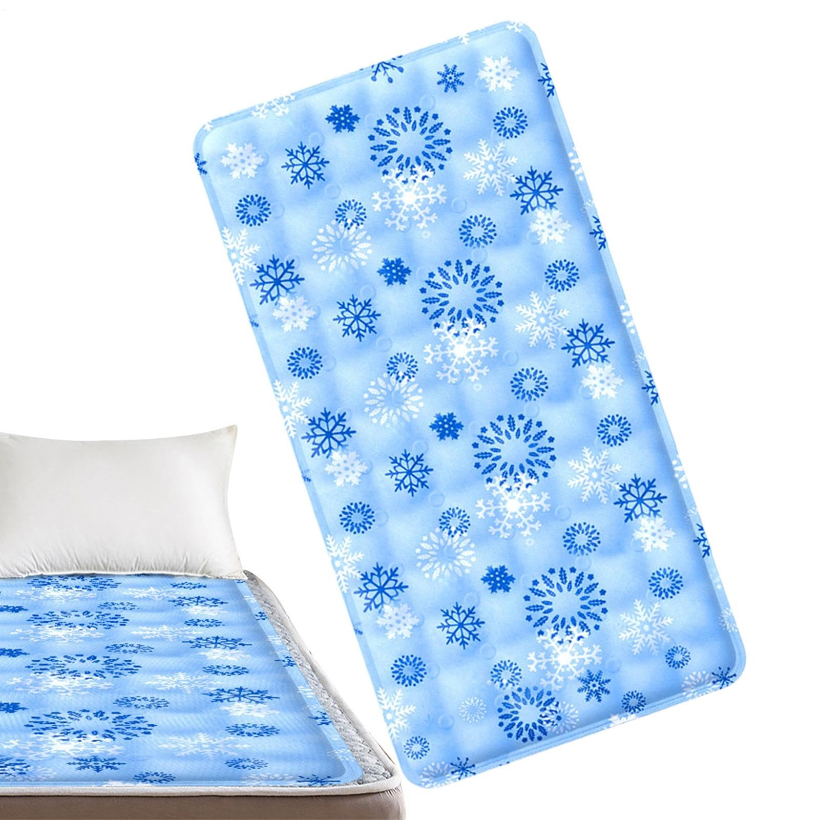Almohadilla de enfriamiento del colchón, almohadilla de enfriamiento para durmientes calientes | de enfriamiento de la cama de gel,Accesorios de ropa de cama de la cubierta protectora lavable para máq