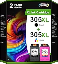 305 XL Printer Cartridges Compatible with HP 305 Printer Cartridges 305XL 305 XL Multipack for HP Deskjet 4220e 2820e Envy 6020e 6032e 6032 6000 6020 6010 6432e (Black Colour, Pack of 2)