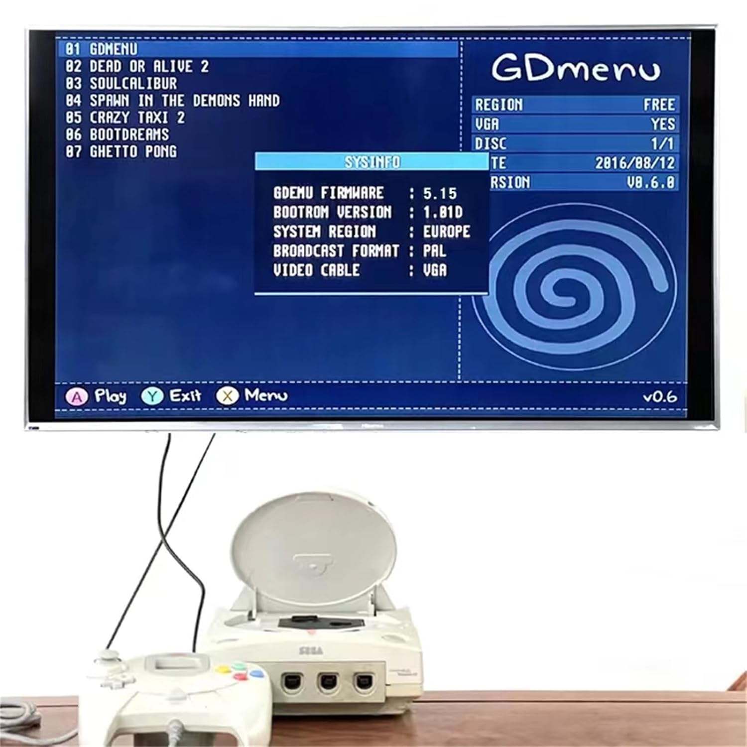 GDEMU V5.15 & V5.15b Optical Drive Emulation Board for SEGA Dreamcast - Remote Card Mount Kit with SD Extension Cable, Compatible with DC VA1 Console (White V5.15)