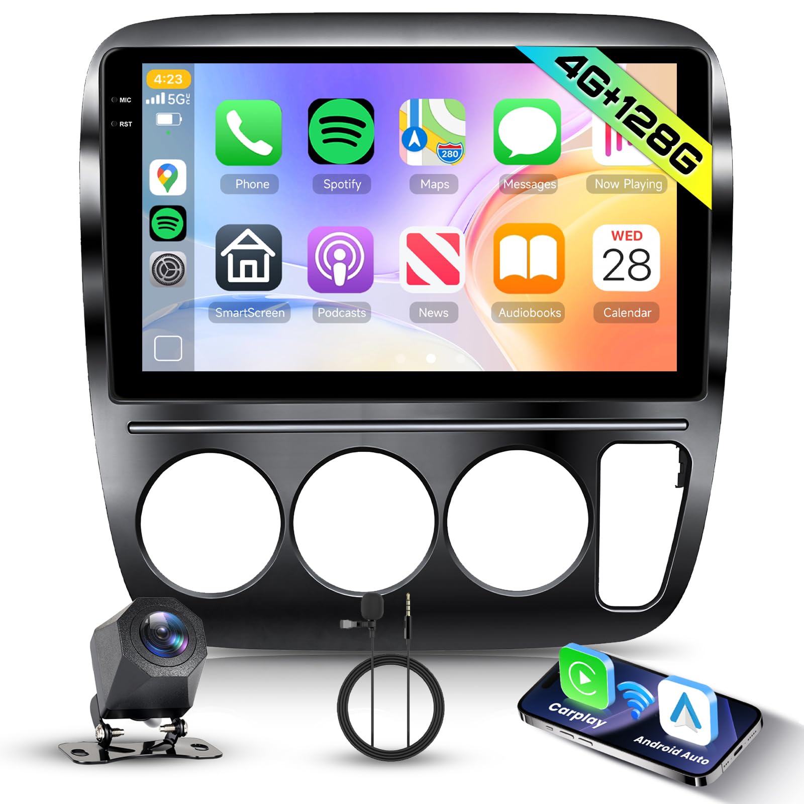 Amazon.com: Hodozzy 4G+128G Radio for Honda CRV 1997-2001 with