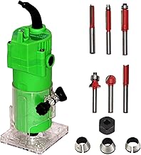 Digital Craft 1000W 30,000 RPM Wood Trimmer/Router Machine with 6-Piece Router Bit Set & 6mm, 8mm, 6.35mm Collets – High-Precision Rotary Tool