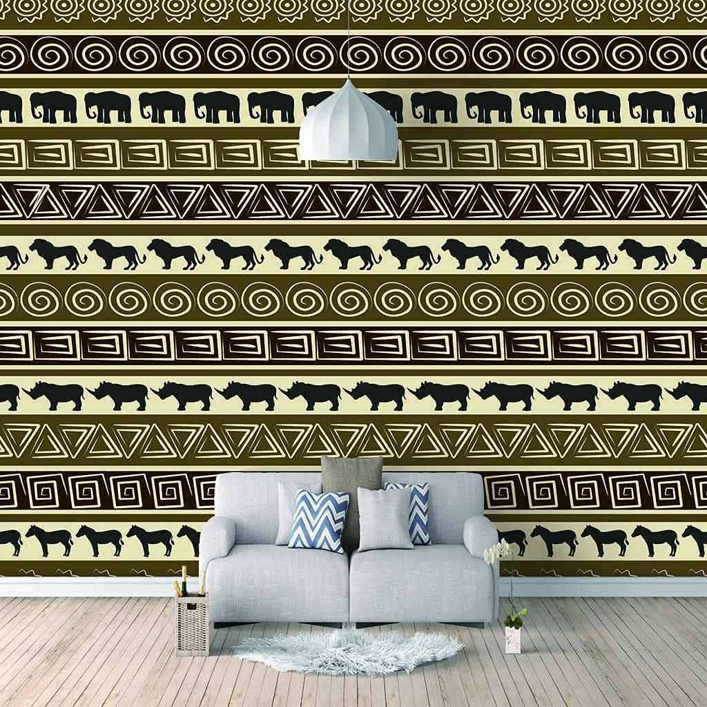Grandes peintures murales 3D effet canevas haut de gamme pour décoration de salon chic