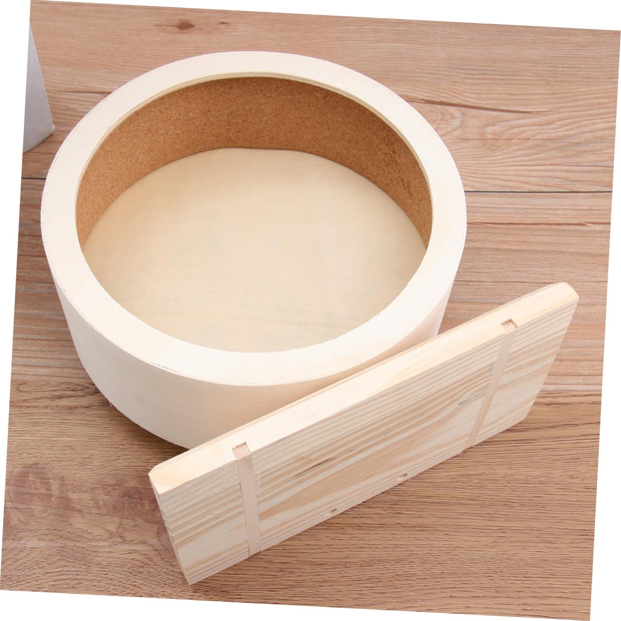Holz Laufrad für Hamster und Kleine Tiere, Beige