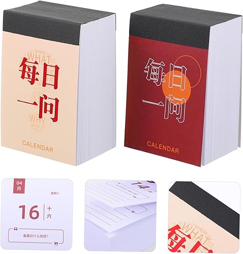 Miniatura 5 de Operitacx Accessories 2022 Tearable Schedule Planner easel Chinese style Hand torn tearable calendarios de adviento office accessories chic Paper