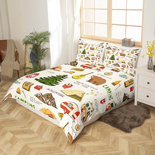 Miniatura 66 de Castle Fairy Juego de funda de edredón de cola de pez de sirena, tamaño Queen, juego de ropa de cama de escamas de sirena de acuarela arcoíris, 3