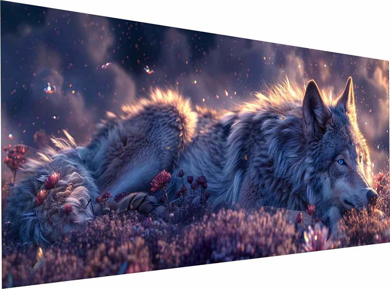 Wolf Diamond Painting Grandi Dimensioni 50x100cm, Diamond Painting 8-8756