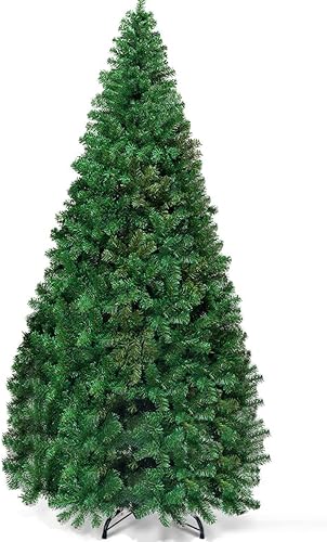 Miniatura 17 de Goplus Árbol de Navidad Tipo Lápiz con Nieve Artificial de 4.5 pies, Árbol de Navidad Artificial Delgado con Bisagras con 373 Puntas de Ramas