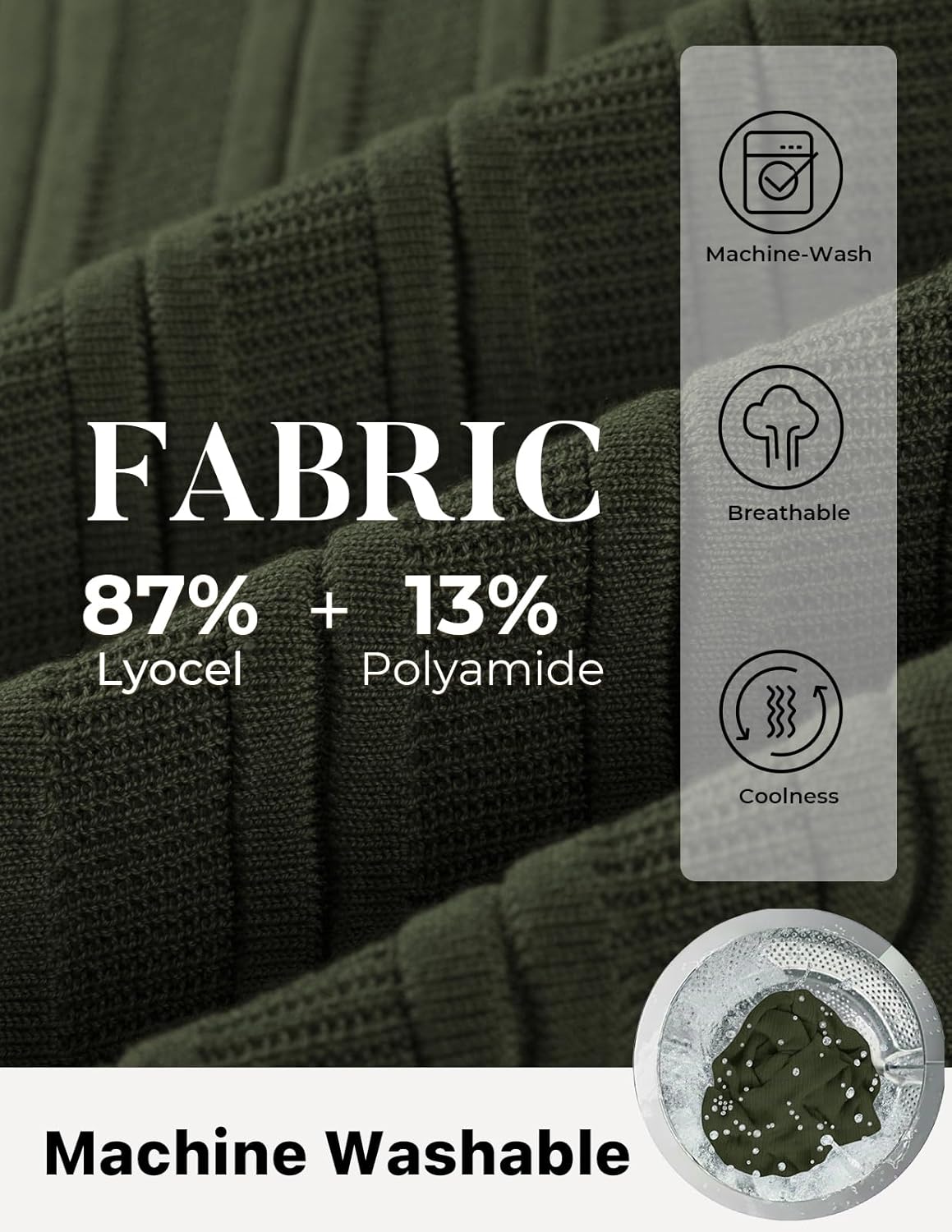 PJ APUL Jones Mens Knit Polo Shirts Short Sleeve Stretch Texture Knitted Polo Shirts Casual Lightweight Golf Shirt - Image 6