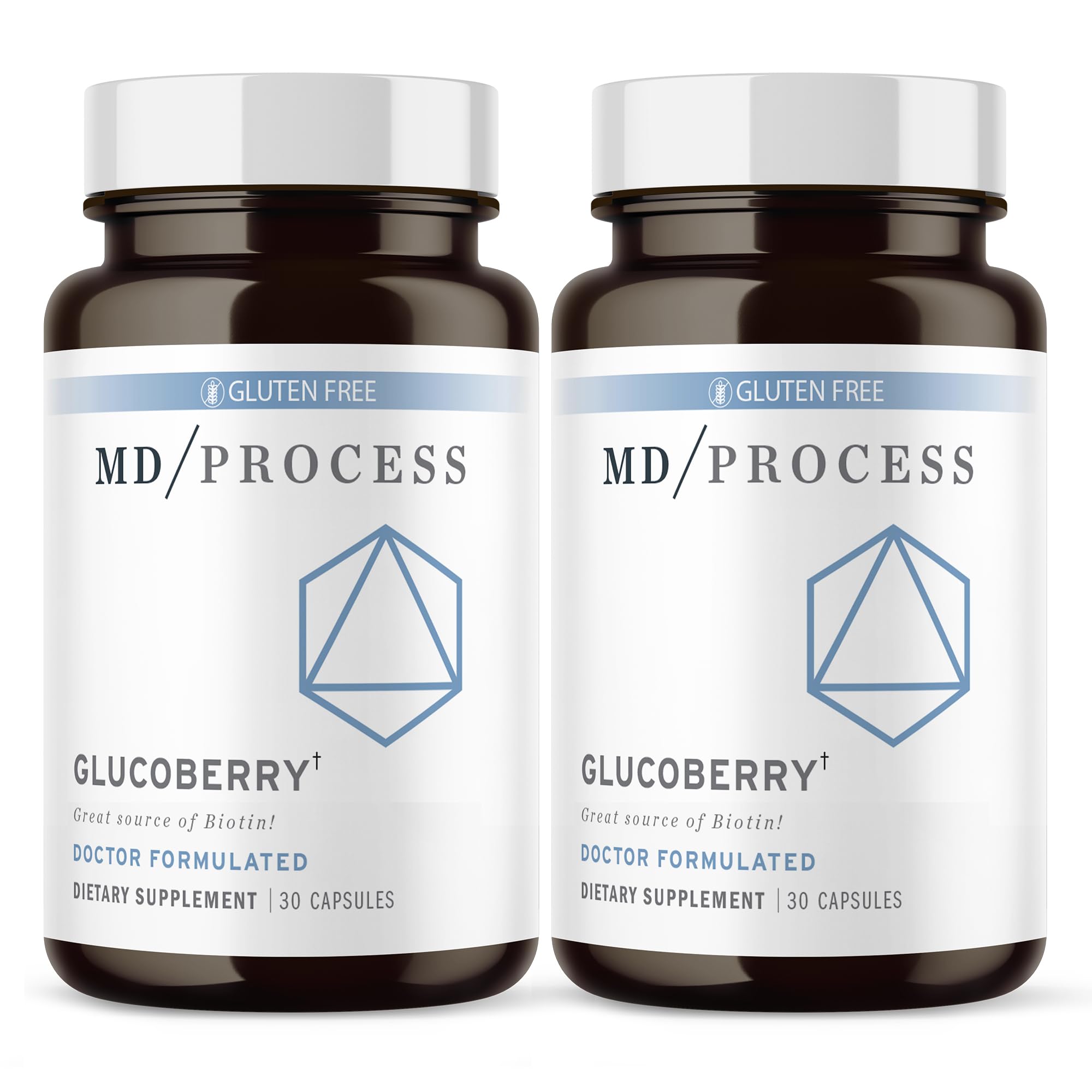 GlucoBerry Maqui Berry Extract with Chromium Picolinate for Blood Health Support - with Biotin and Gymnema Sylvestre - Doctor Formulated - 30 Capsules, 2 Pack