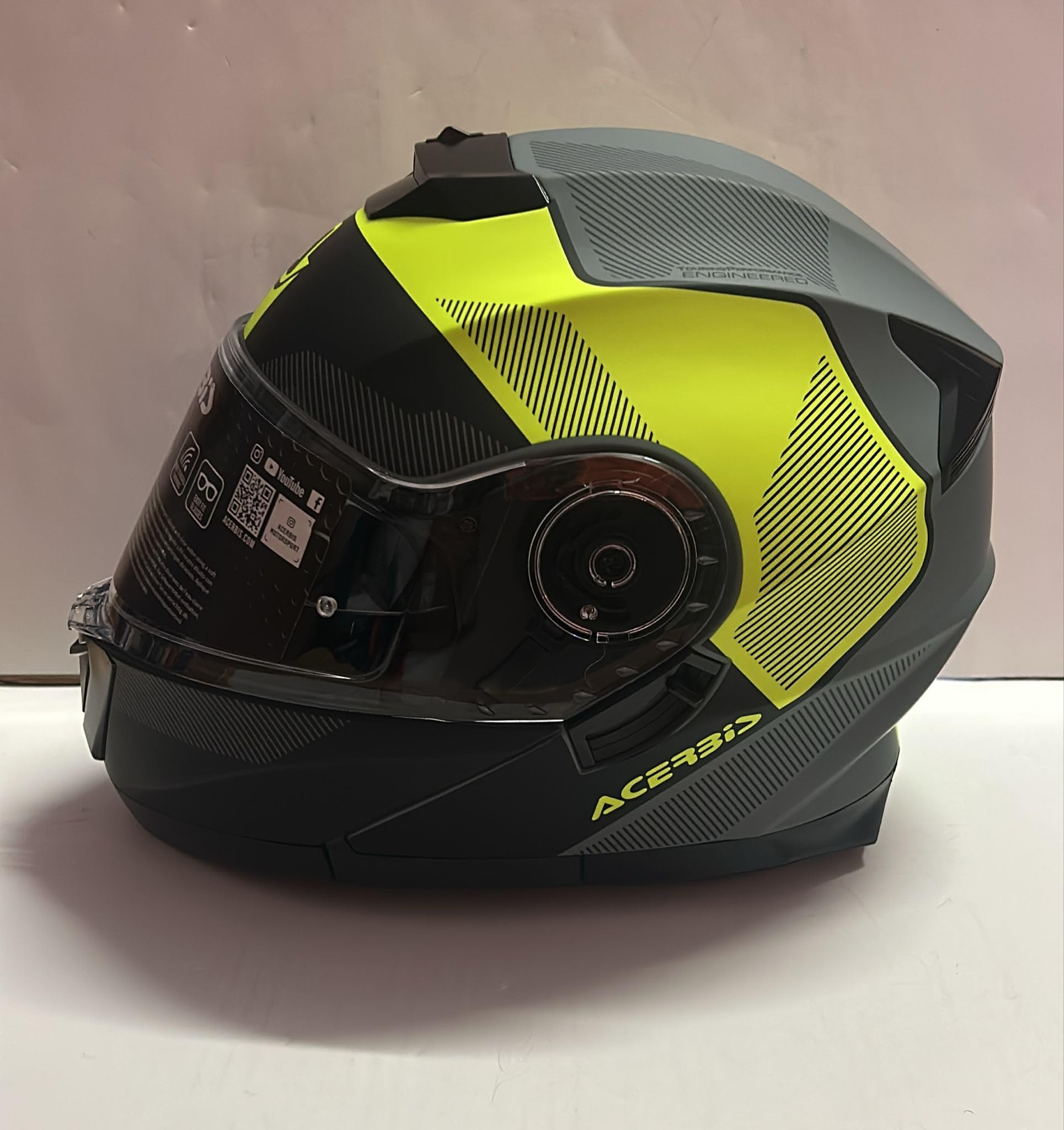 ACERBIS CASCO SEREL 2206 NERO/GIALLO FLUO M