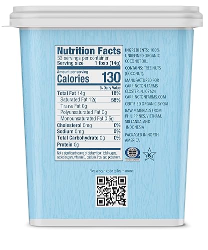 Miniatura 4 de Aceite de coco extra virgen Carrington Farms