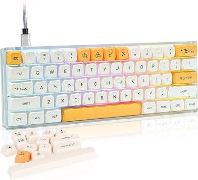 GK61 60% Wired Mechanical Gaming Keyboard with Optical Red Switch