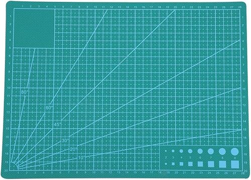 Miniatura 3 de Kit de alfombrilla de corte, cuchillo de tallado y cortador rotativo de costura de cuero, kit de costura de costura de cuero hecho a mano,
