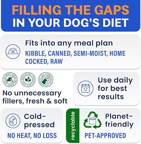 Miniatura 5 de BARK&SPARK - Probióticos para perros para la salud digestiva con enzimas y fibra - Tratamiento para gases y diarrea, alivio del dolor de estómago -