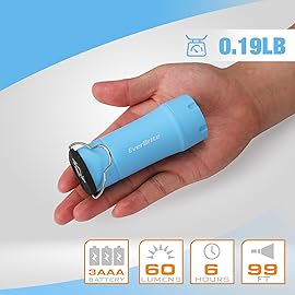 EverBrite 2-in-1 Mini Lanterns and Flashlights, Zoomable Flashlight Lantern Combo with 3 Modes, Camping Essentials, 2PC Battery Powered Lantern for Hurricane, Hiking, Home, Emergency