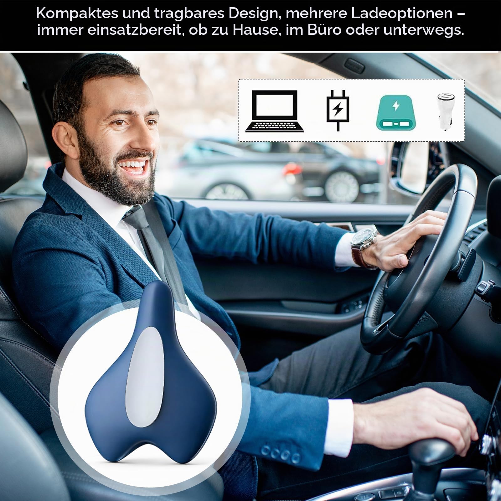 Beckenbodentrainer Fuer Maenner und Frauen elektrisch, mit EMS Luftkissen, Vibration, Wärme, Fernbedienung, 5 Intensitätsstufen, tragbar für Blasenkontrolle, Muskelstärkung und Rehabilitation