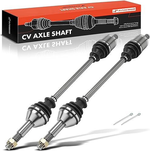 A-Premium Par (2) Conjunto de eje delantero CV compatible con Cub Cadet 4x4 2006-2007, Volunteer 2008-2020, lado del conductor y del pasajero,