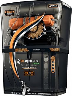 Rk Aqua Fresh India Alfa Black Transparent Alkaline++(RO+UV+UF+COPPER+ZINC+CALCIUM+TDS ADJUSTER) Best For Home/Office Purp... Price In India