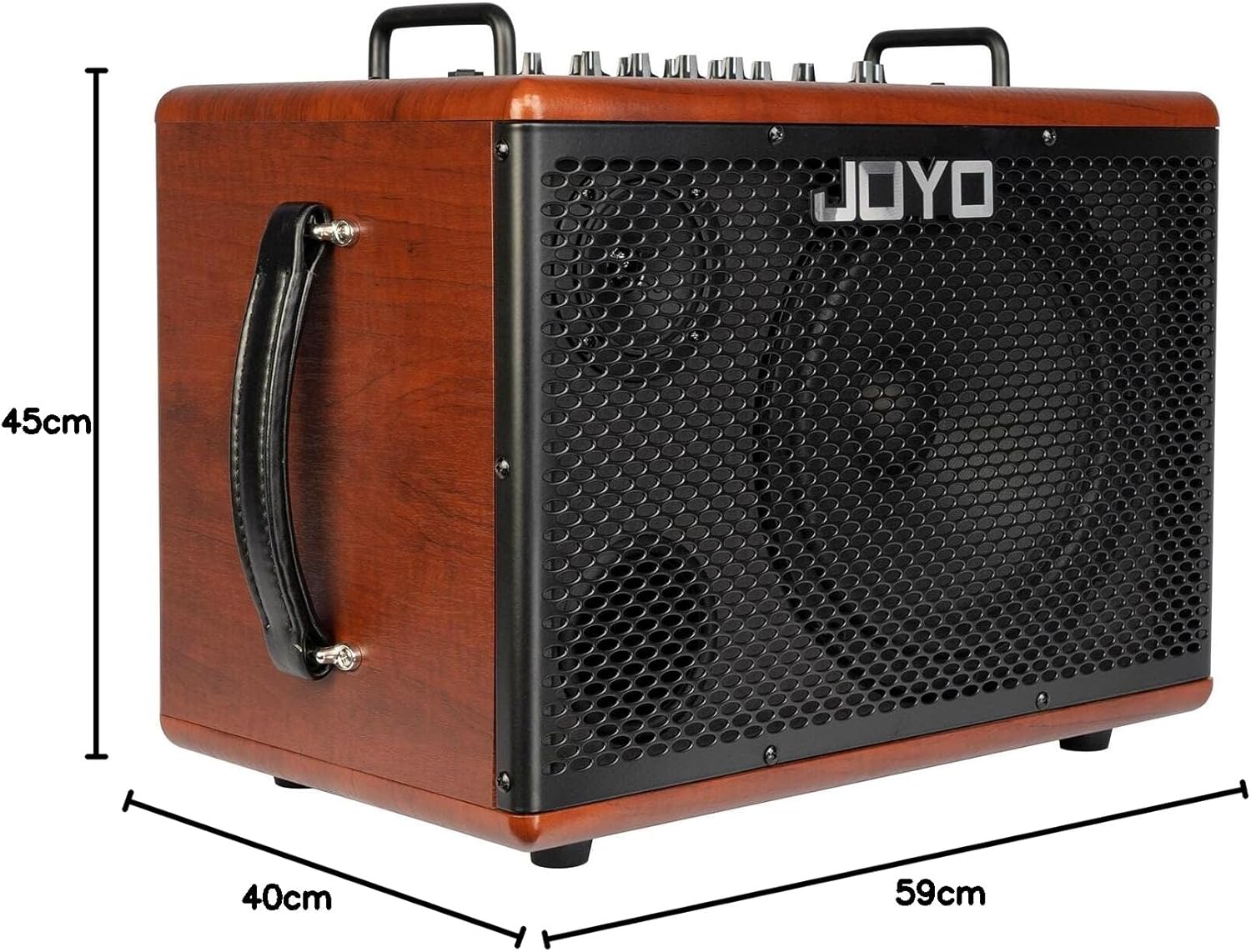 Image illustrating the dimensions of the JOYO BSK-60 ampชีวิต