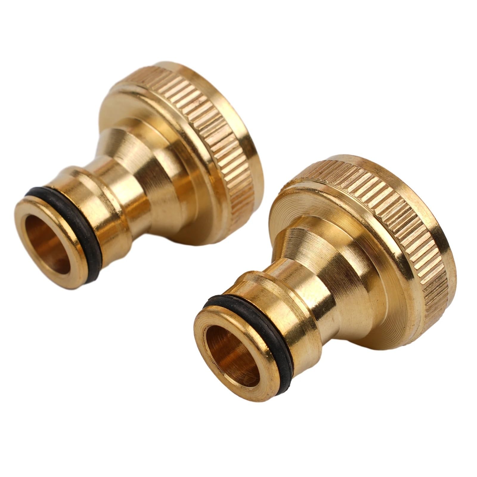 Lot de 4 raccords de tuyau d'arrosage en laiton pour robinet d'arrosage 1,9 cm à 1,3 cm pour robinet extérieur (US)