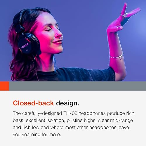 Miniatura 5 de Elegante auricular cerrado Tascam Negro