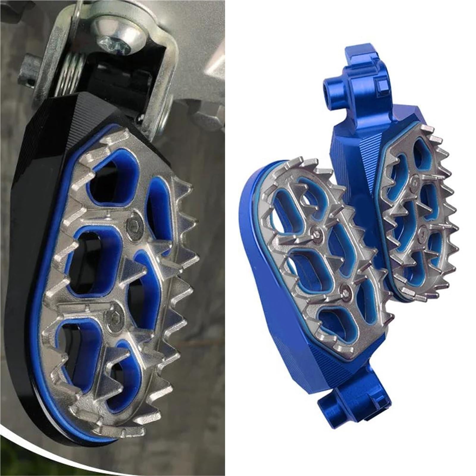Parte della pedana Accessori Per Ricambi Moto Pedane Poggiapiedi Pedali Per Yamaha Tenere 700 Per Rally Edition 2020-2024 2023 2022 2021(Blue)