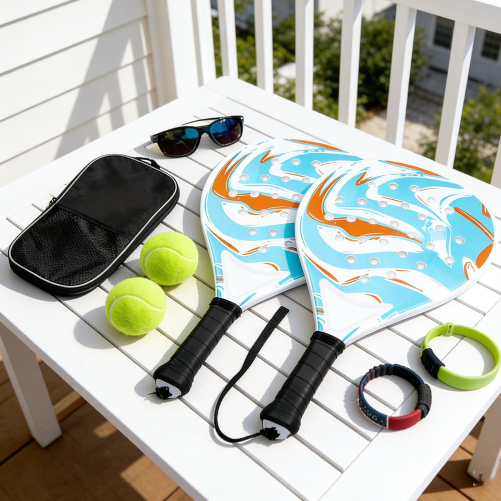 Carbon Pro Paddle Rakieta Pickleball dla dorosłych, antypoślizgowy, ergonomiczny uchwyt o lekkiej konstrukcji, przenośna deska do wiosłowania z włókna węglowego, zestaw dla rodziny, do gier sportowych