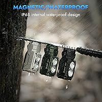 Vista 4 de WUBEN E7 Mini Linternas Recargables de 1800 Lúmenes con Imán - Linterna EDC Súper Brillante de 6 Modos, LED Recargable USB-C; Linterna de Bolsillo