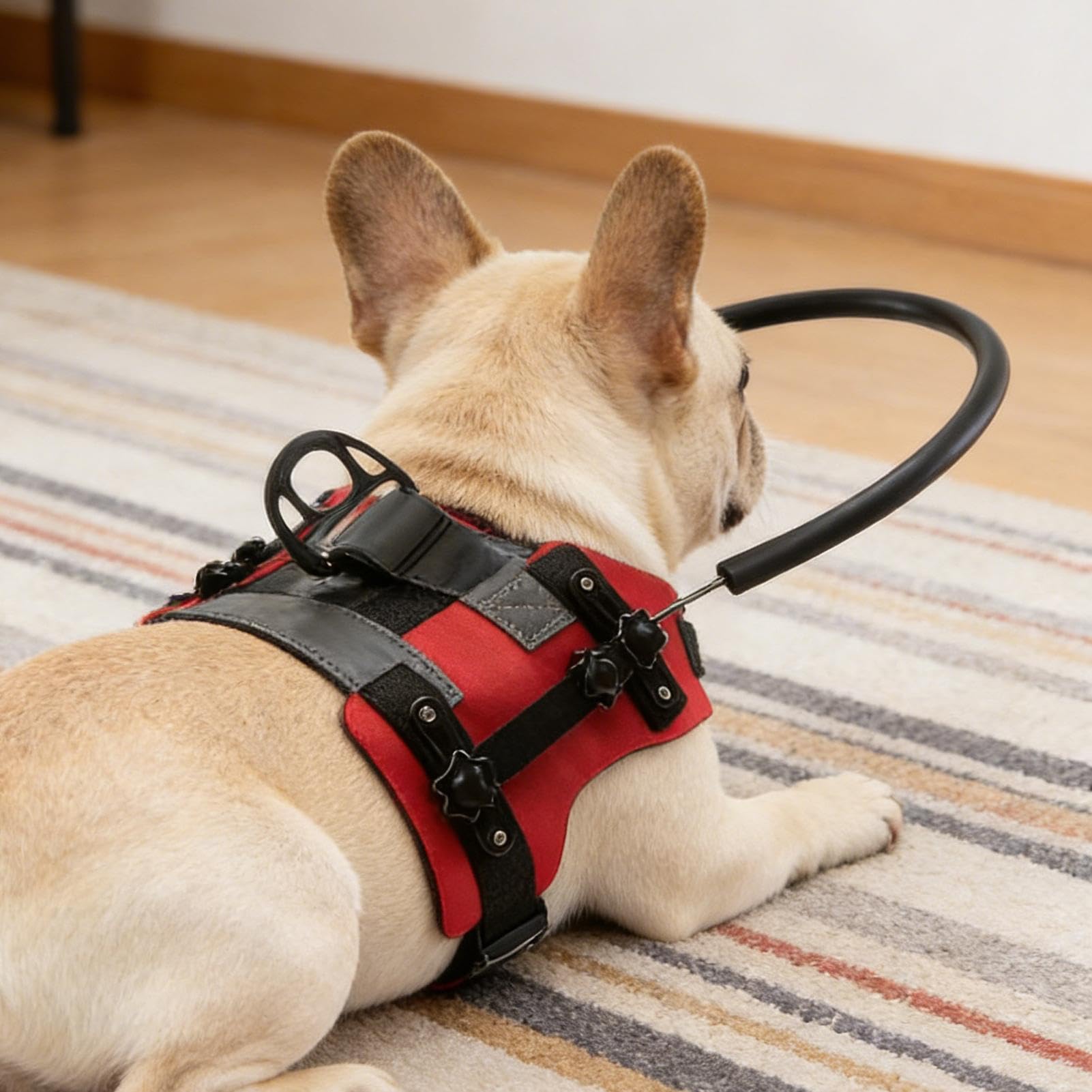 Harnais pour Chien Aveugle Collier de Navigation Chat Aveugle avec Bandes