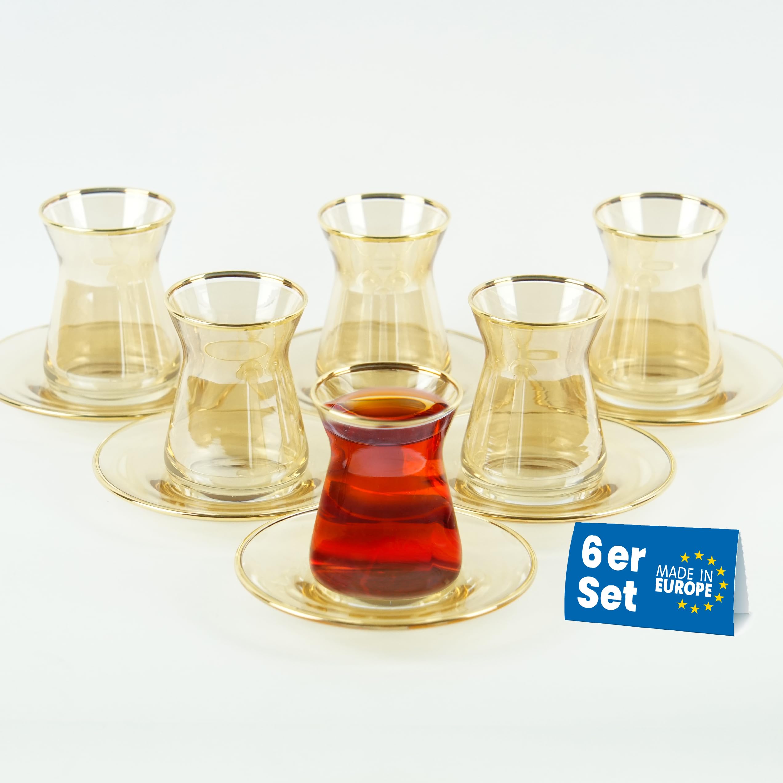Lyros Türkische Gold Teegläser Set