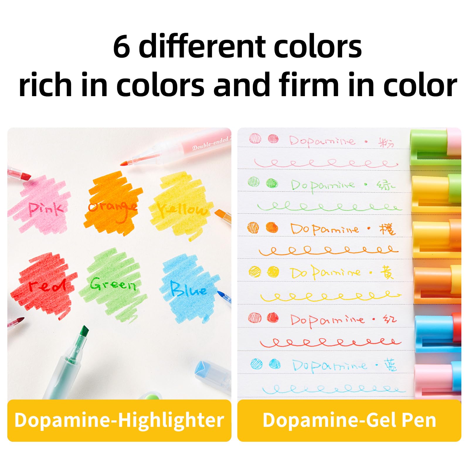 Bibelstifte und Textmarker, kein Durchlaufen, 6, ästhetische Pastell-Textmarker und 6 Pastell-Tintenstifte für Bibelstudium, Journaling, Schul- und Bürobedarf, Markierung