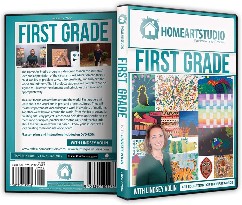 Home School Art Studio Program DVD with Lindsey Volin 1st Grade