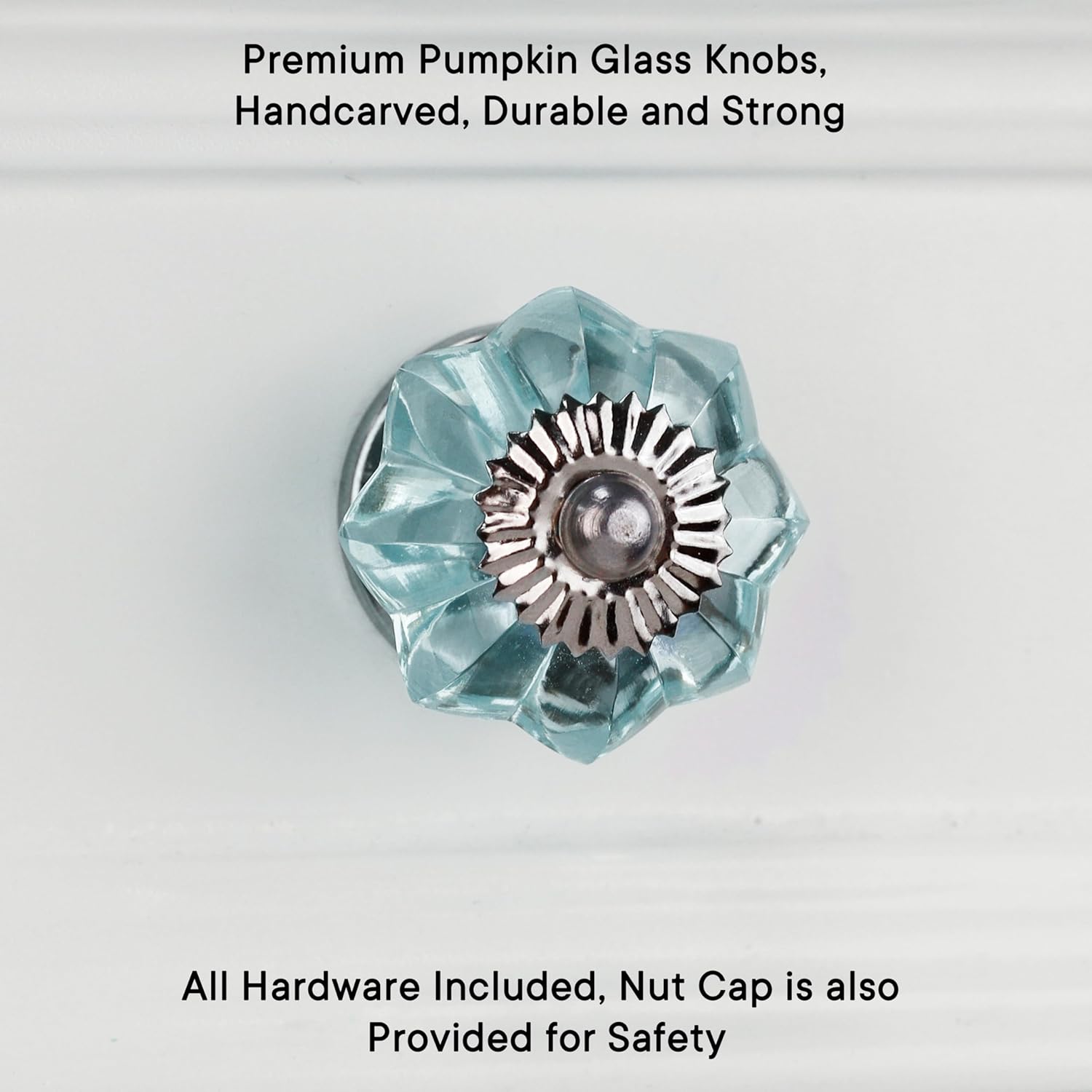 Indian Shelf 6 Piece Exquisite Marigold Flower Glass Turquoise Designer Drawer Handles Dresser Knobs Cabinet Pulls Modern Appeal